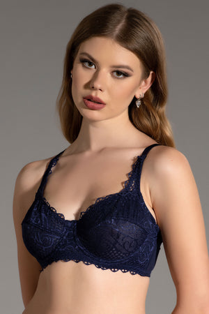 Kadın Dolgusuz C Cup Sütyen 348030 - VienettaBORDO80