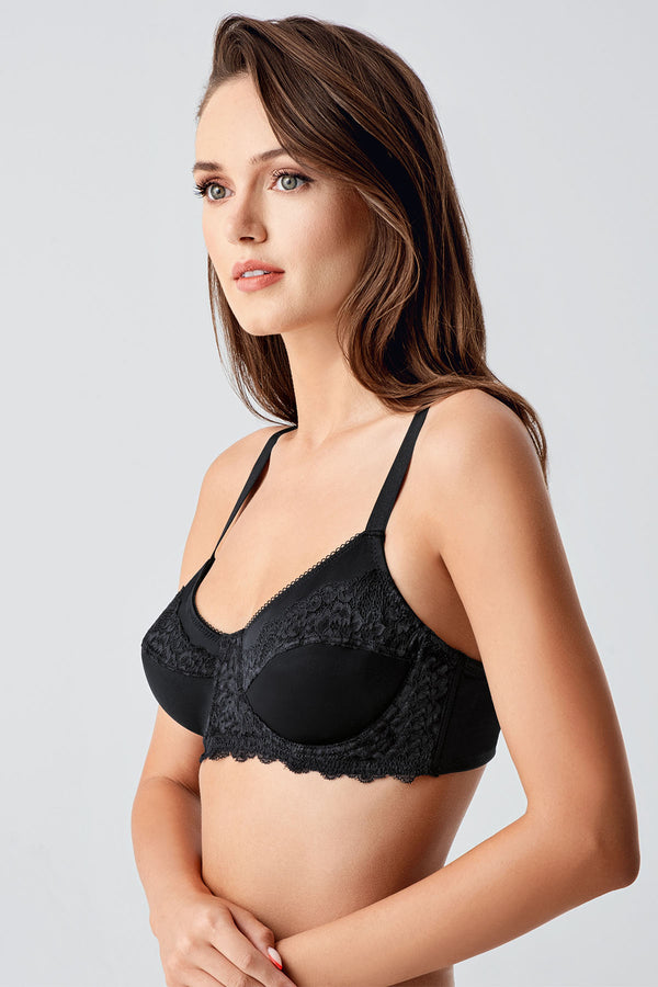Kadın Desteksiz C Cup Sütyen 348112 - VienettaANTRASİT80