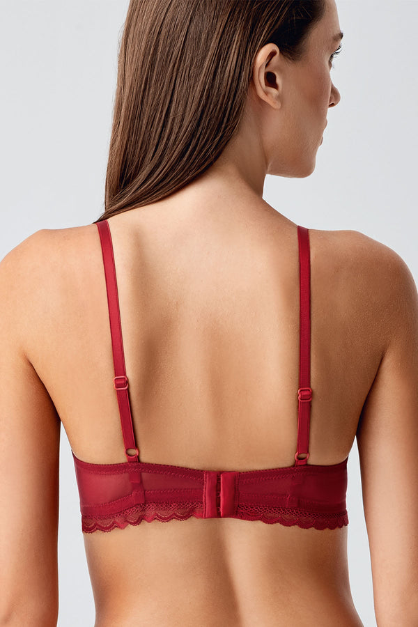 Kadın Desteksiz C Cup Dantelli Sütyen - Vienetta1.GrupANTRASİT