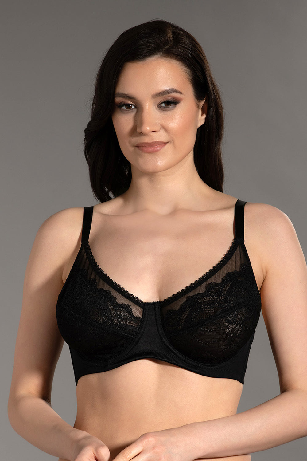 Kadın Minimizer D Cup Sütyen 352302 - VienettaSİYAH80