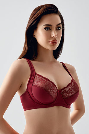 Kadın Dolgusuz D Cup Sütyen 356000 - VienettaCAPUCINO80