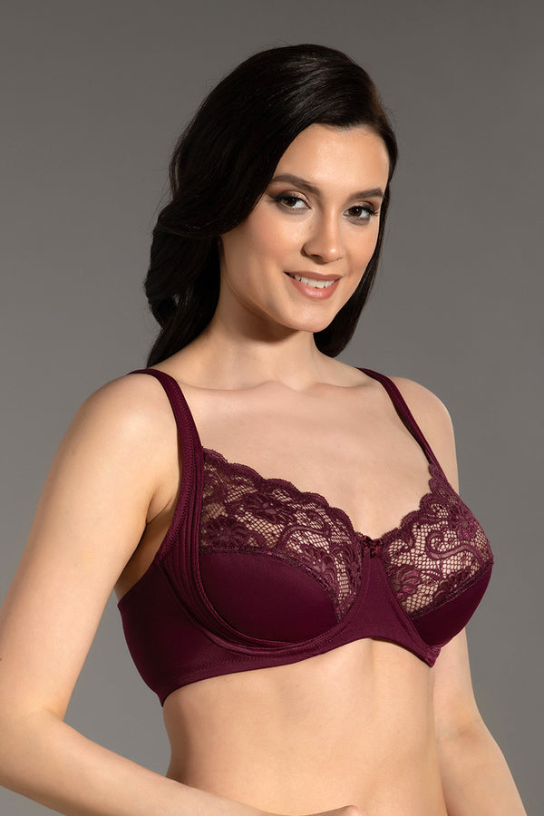 Kadın Dolgusuz D Cup Sütyen 356000 - VienettaCAPUCINO85