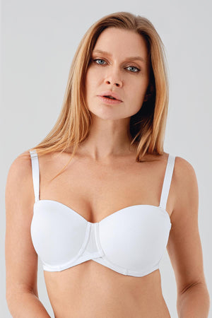 Sütyen Desteksiz D Cup 357057 - VienettaBEYAZ80