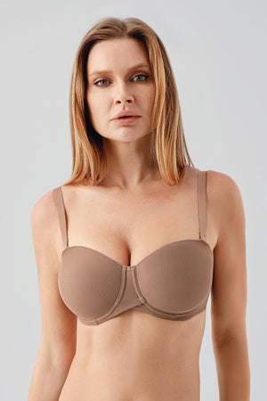 Sütyen Desteksiz D Cup 357057 - VienettaCAPUCINO80