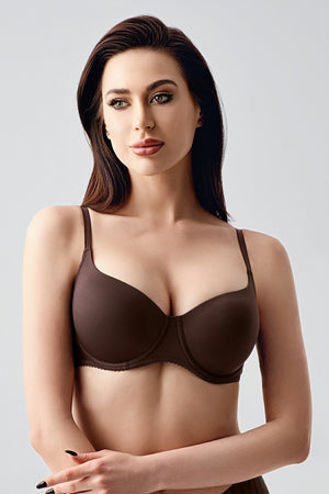 Sütyen Balenli D Cup 357110 - VienettaKAHVERENGİ75