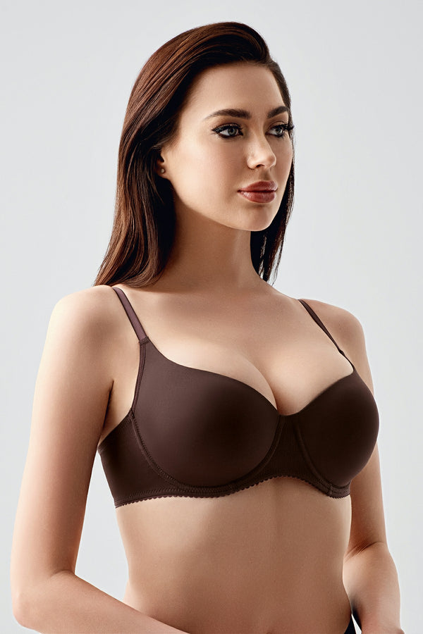 Sütyen Balenli D Cup 357110 - VienettaKAHVERENGİ75