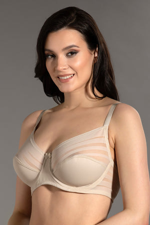 Kadın Dolgusuz D Cup Sütyen 358070 - VienettaBORDO80