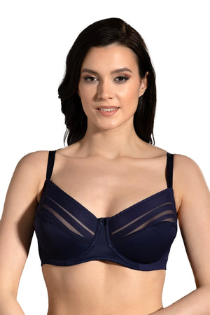Kadın Dolgusuz D Cup Sütyen 358070 - VienettaLACİVERT80