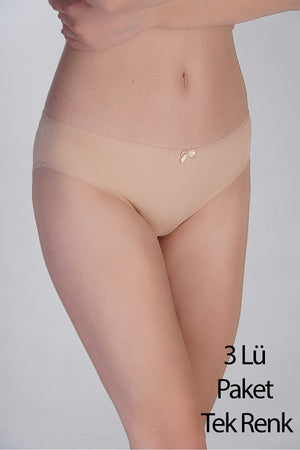 Kadın Bikini Penye 3 lü Külot
 365001