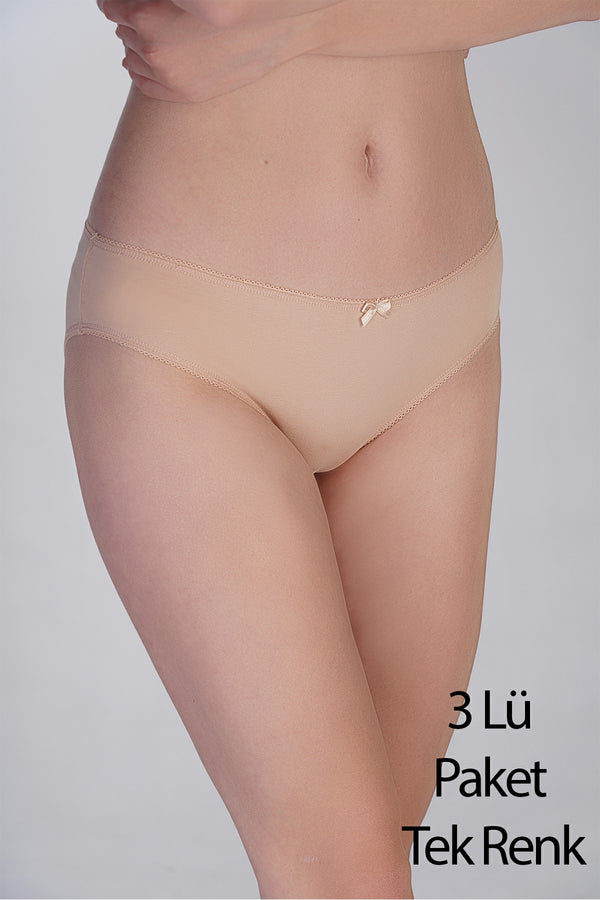 Kadın Bikini Penye 3 lü Külot
 365001