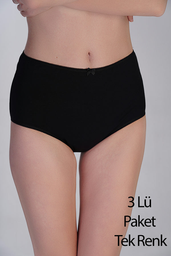Kadın Yüksel Bel Bato Penye 3 lü Külot
 365004