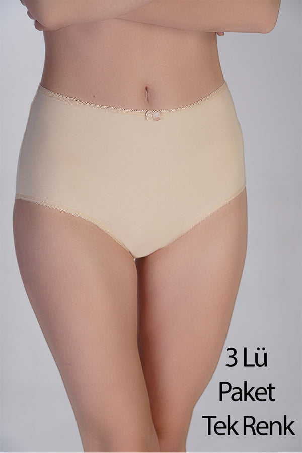 Kadın Yüksel Bel Bato Penye 3 lü Külot
 365004