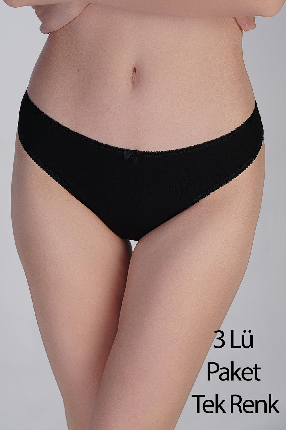 Kadın Brazilian Penye 3 lü Külot 
