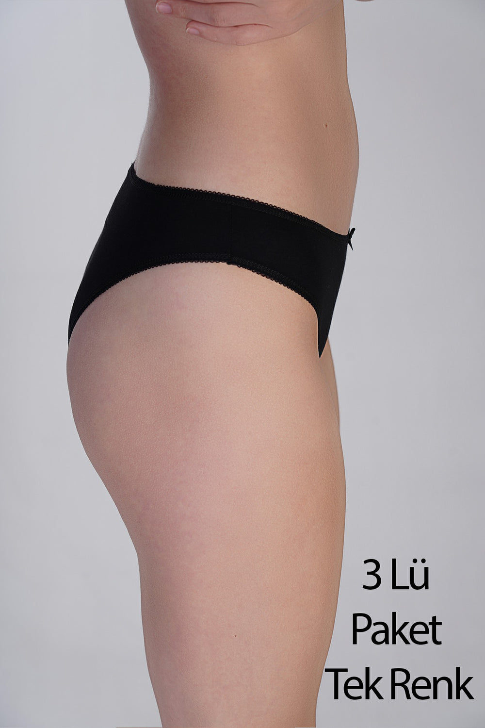 Kadın Brazilian Penye 3 lü Külot 
