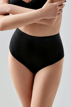 Kadın Yuksek Bel String Lazer Kesim Külot 369206 - VienettaCAPUCINOS