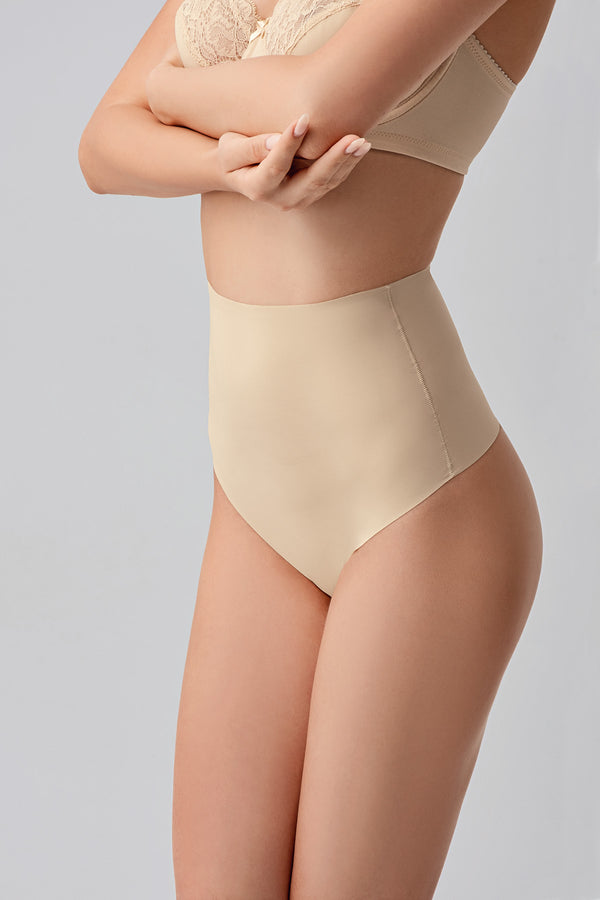 Kadın Yuksek Bel String Lazer Kesim Külot 369206 - VienettaCAPUCINOS