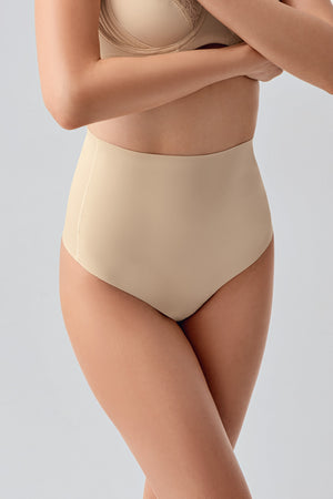 Kadın Yuksek Bel String Lazer Kesim Külot 369206 - VienettaCAPUCINOS