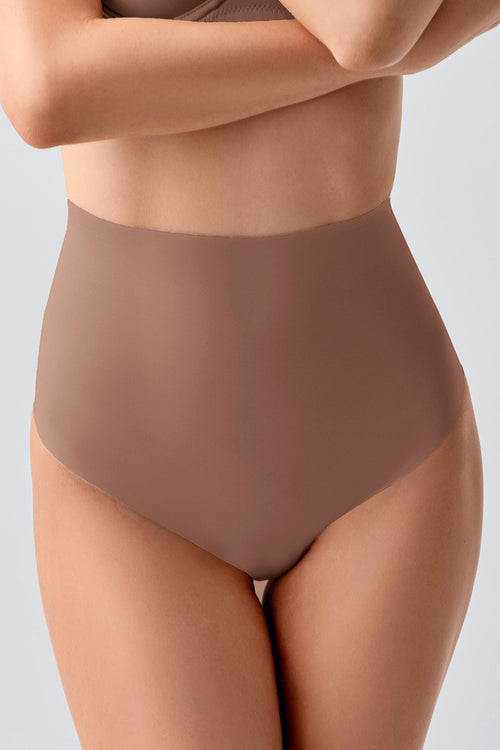 Kadın Yuksek Bel String Lazer Kesim Külot 369206 - VienettaCAPUCINOS