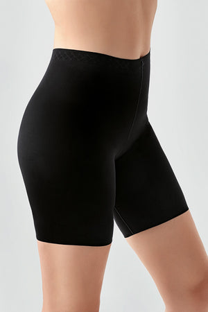 Dikişsiz Toparlayıcı Yüksek Bel Lazer Kesim Şortlu Korse 369209 - VienettaSİYAHS