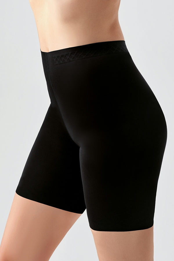 Dikişsiz Toparlayıcı Yüksek Bel Lazer Kesim Şortlu Korse 369209 - VienettaSİYAHS