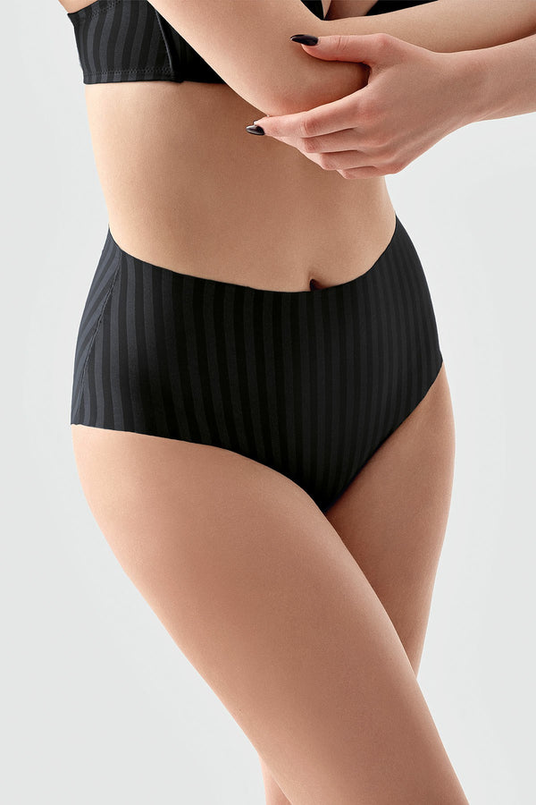 Kadın Desenli Yüksel Bel Bato Külot 
