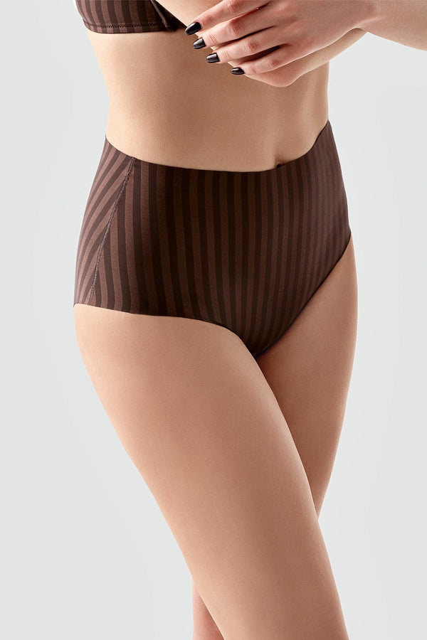 Kadın Desenli Yüksel Bel Bato Külot 
