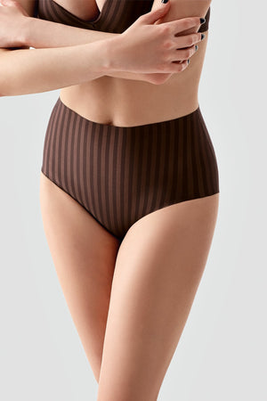 Kadın Desenli Yüksel Bel Bato Külot 
