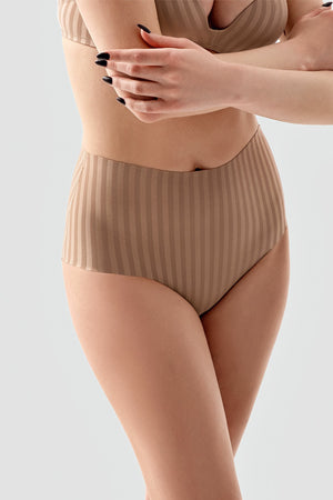 Kadın Desenli Yüksel Bel Bato Külot 
