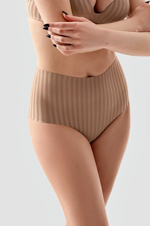 Kadın Desenli Yüksel Bel Bato Külot 
