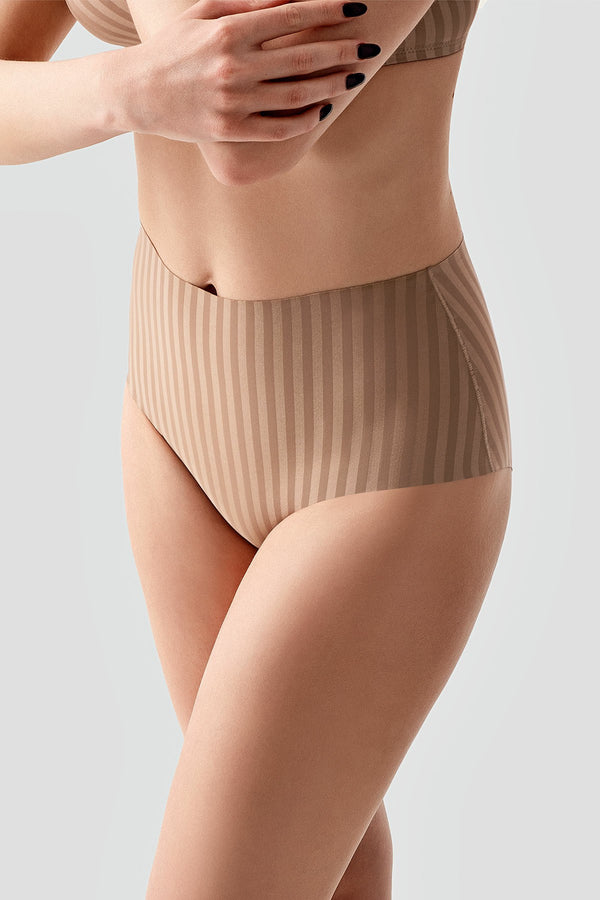 Kadın Desenli Yüksel Bel Bato Külot 
