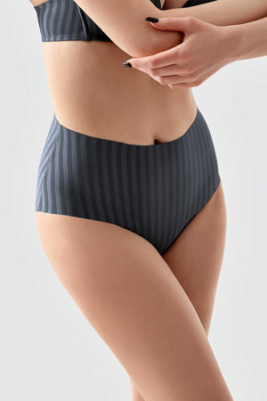 Kadın Desenli Yüksel Bel Bato Külot 
