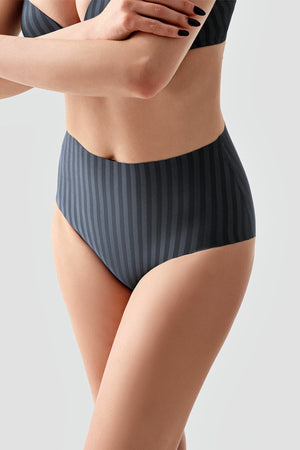 Kadın Desenli Yüksel Bel Bato Külot 
