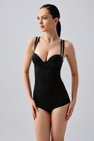 KADIN Askılı Slip Korse 369240 - VienettaSİYAHS