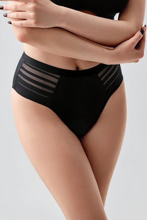 Kadın Yüksek Bel Külot 369303 - VienettaSİYAHS