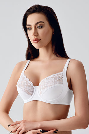 Kadın Balenli E Cup Toparlayıcı Sütyen 376000 - VienettaBEYAZ80