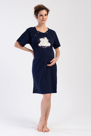 HAMILE KISA KOL TUNIK 401093 - Vienetta1.GrupY.LACIVERT