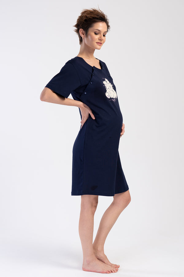 HAMILE KISA KOL TUNIK 401093 - Vienetta1.GrupY.LACIVERT