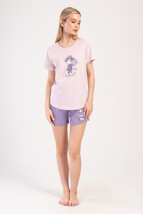 Woman Supreme Saxa O Neck Capri Set - Vienetta1.Grup13 - 3405TCX