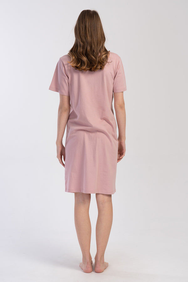 KADIN P.SUPREM FERMUARLI KISA KOL ETEGI OVAL HAMILE TUNIK