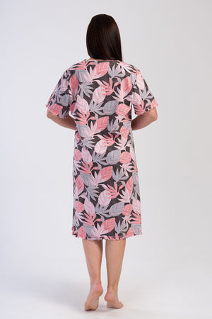 KADIN SUPREM XXL KISA KOL BABANNE GECELIK 402011 - Vienetta1.GrupCOTTONPINK