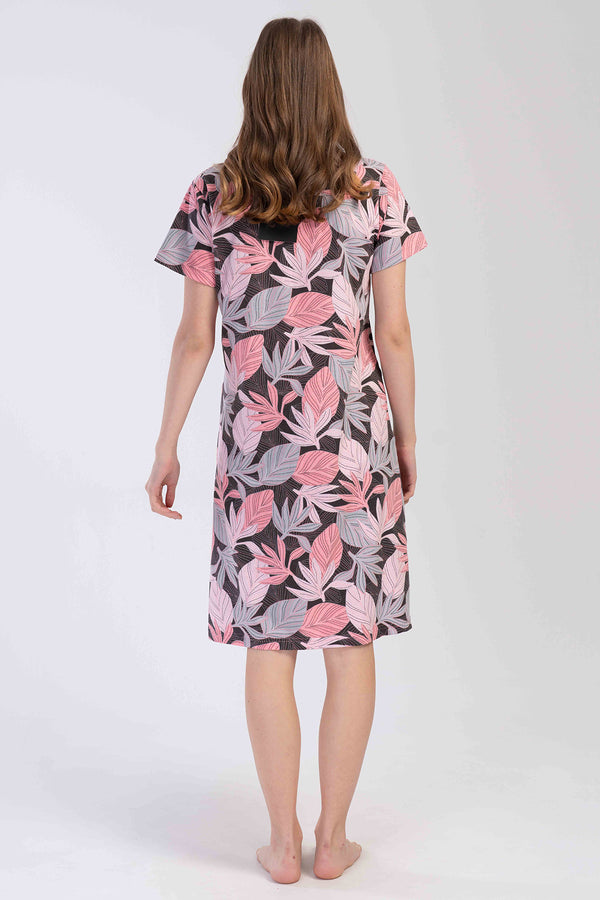 KADIN P.SUPREM KISA KOL FERMUARLI CEPLI EV ELBISESI