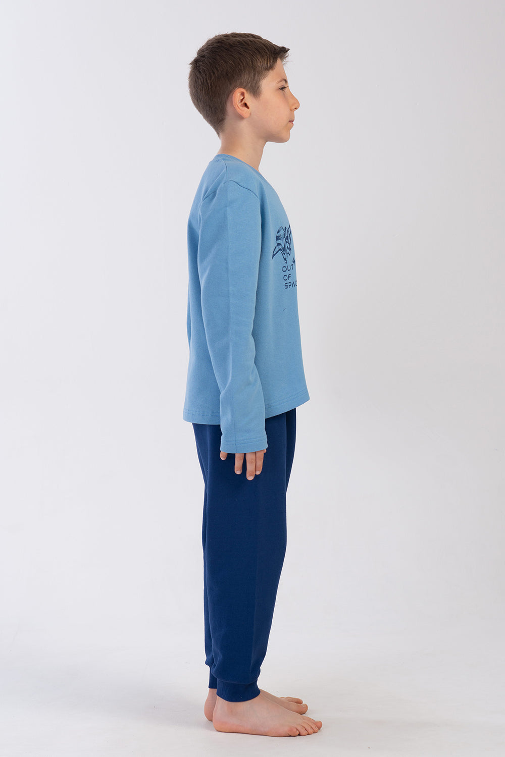 ERKEK COCUK PIJAMA TAKIM 2IPLIK 403004 - Vienetta1.GrupMAVI