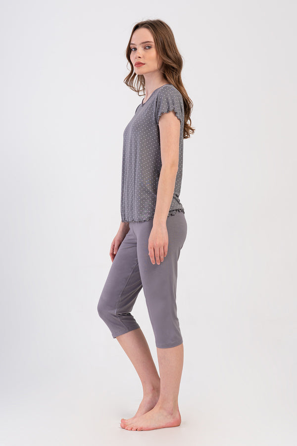 KADIN VISCON KISA KOL KAPRI TAKIM 403045 - Vienetta1.GrupGRI