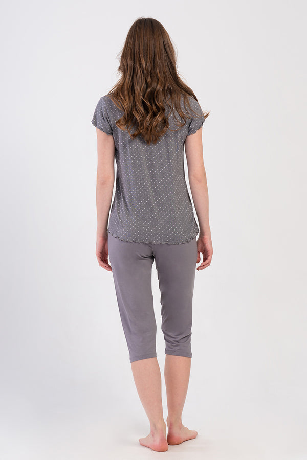 KADIN VISCON KISA KOL KAPRI TAKIM 403045 - Vienetta1.GrupGRI