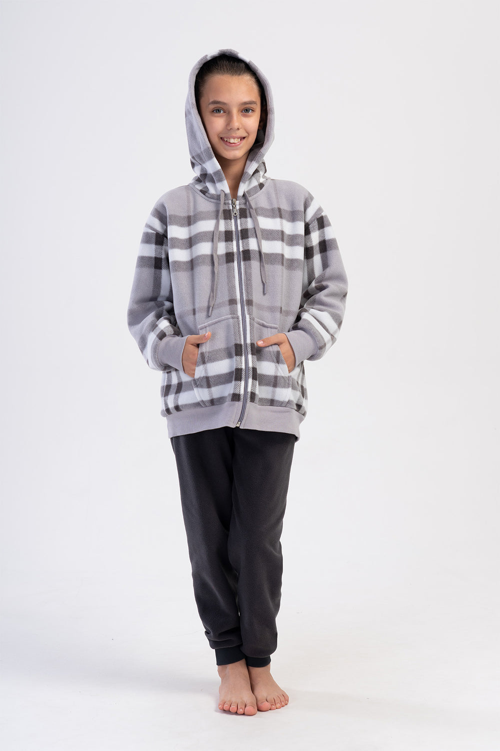 KIZ COCUK PIJAMA TAKIM POLAR 403056 - Vienetta1.GrupGRI