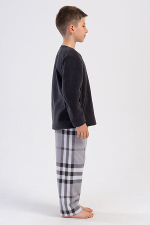 ERKEK COCUK POLAR O YAKA UZUN KOL PIJAMA TAKIM(9-10/15-16)