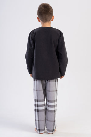 ERKEK COCUK POLAR O YAKA UZUN KOL PIJAMA TAKIM(9-10/15-16)