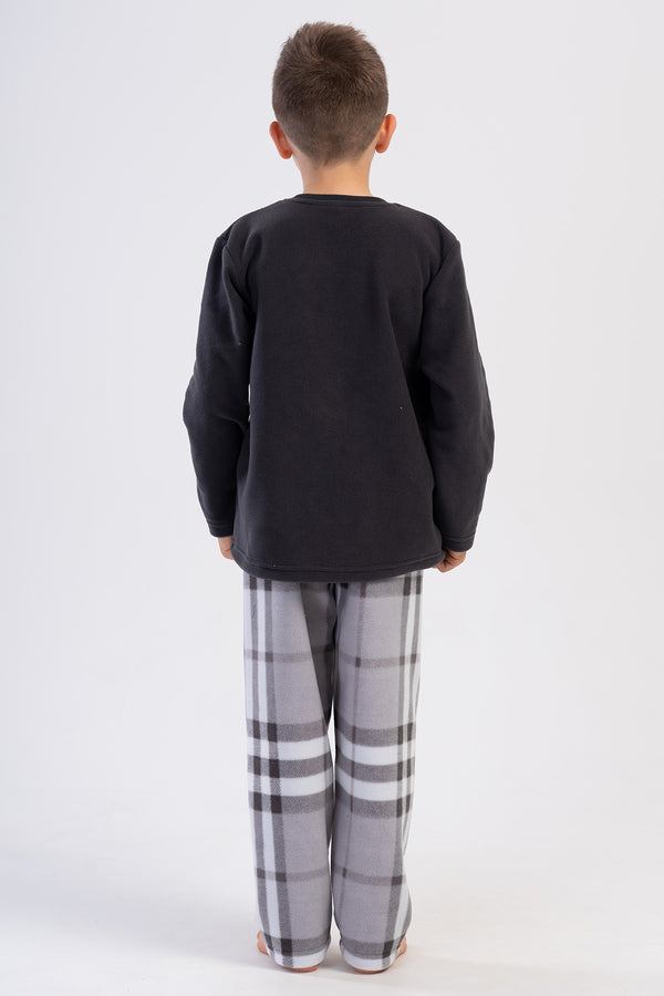ERKEK COCUK POLAR O YAKA UZUN KOL PIJAMA TAKIM(9-10/15-16)
