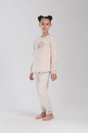 KIZ COCUK PIJAMA TAKIM 2IPLIK 403097 - Vienetta1.GrupBEJ