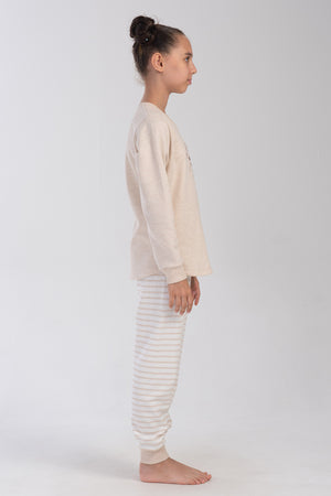 KIZ COCUK PIJAMA TAKIM 2IPLIK 403097 - Vienetta1.GrupBEJ